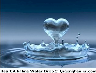 Heart Alkaline Water Drop at Qigonghealer.com
